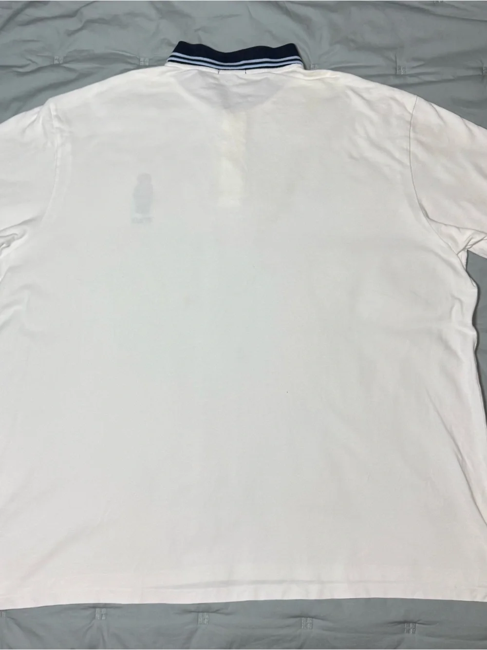 Polo Ralph Lauren Polo Bear Polo Shirt Mens 4XB White Navy Trim Classic Golf
